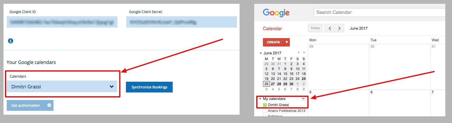Google Calendar two ways sync