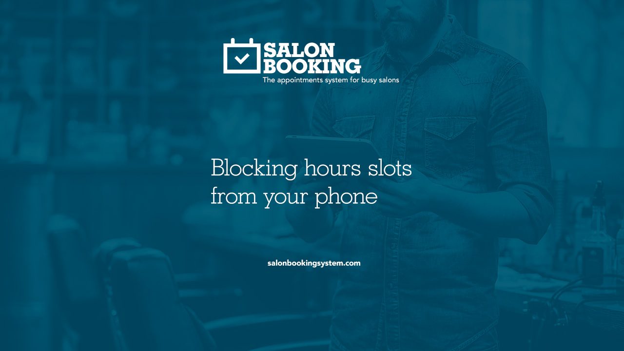Blocking hours slots
