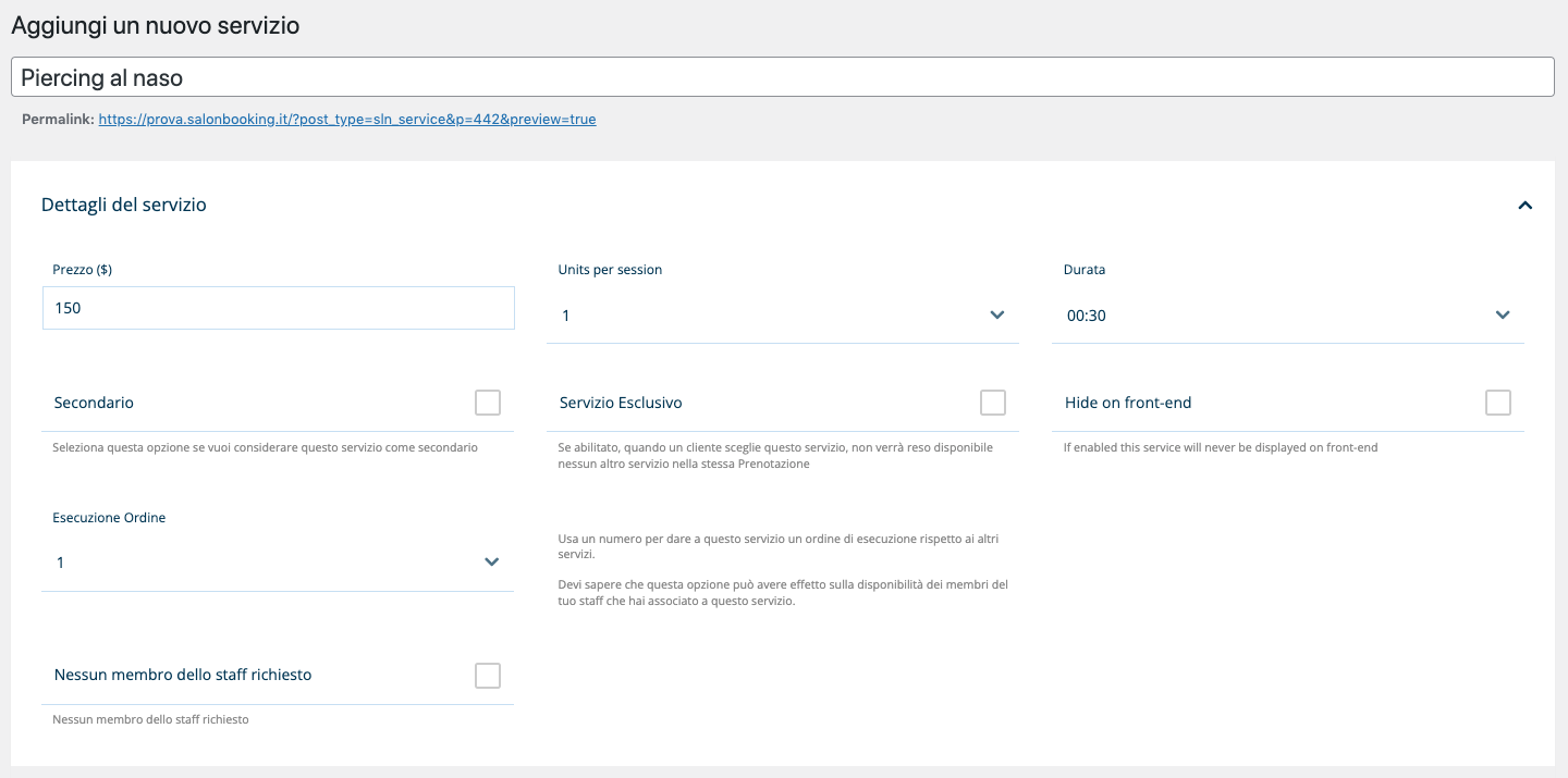 sistema di prenotazione per tatuatori
