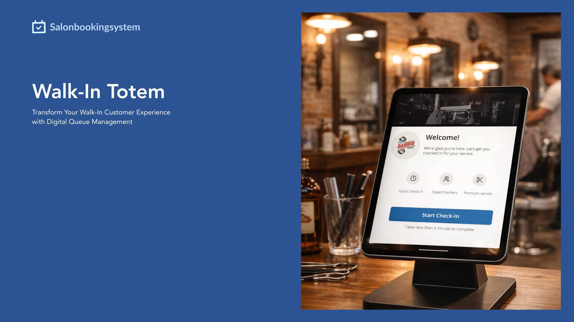 Salon Booking System - Walk-In Totem